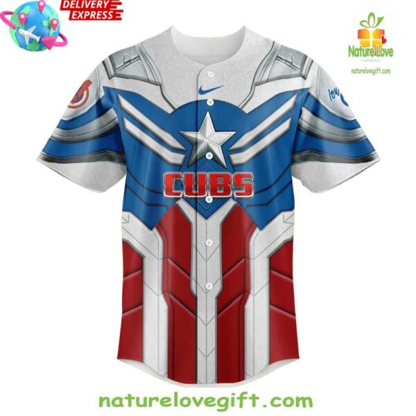 Captain America Iowa Cubs Limited Edition Baseball Jersey