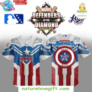 Captain America Reno Aces Limited Edition Baseball Jersey