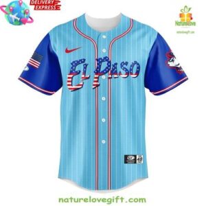 El Paso Chihuahuas Independence Day 2025 Baseball Jersey InspirDG 2