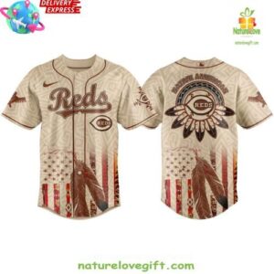 Cincinnati Reds Native American Heritage Honor 2025 Edition Baseball Jersey InspirDG 2
