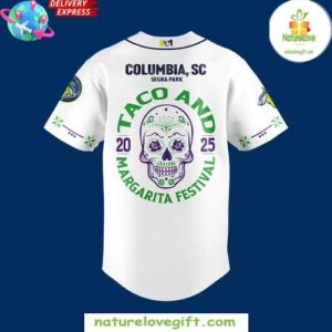 Columbia Fireflies Taco and Margarita Festival Special Baseball Jersey InspirDG 3