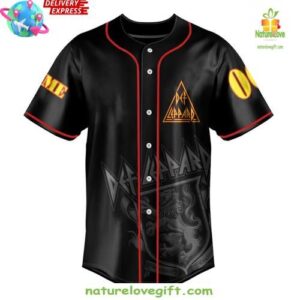 Def Leppard x Bret Michaels 2025 Tour Custom Baseball Jersey InspirDG 2