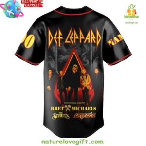 Def Leppard x Bret Michaels 2025 Tour Custom Baseball Jersey InspirDG 3