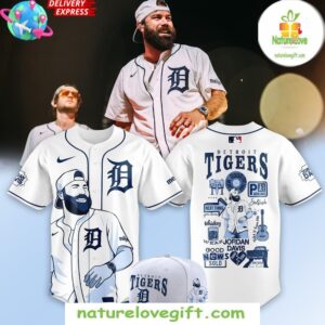 Detroit Tigers Jordan Davis Baseball Jersey Music Collab