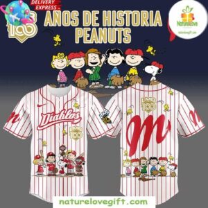 Diablos Peanuts Baseball Jersey 100 Years LMB Special Edition