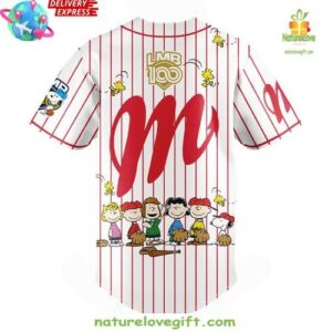 Diablos Peanuts 100 Years LMB Special Baseball Jersey InspirDG 3