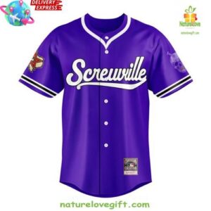 DJ Screw Screwville 621 Purple Baseball Edition Baseball Jersey InspirDG 2