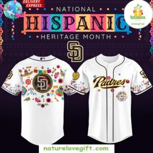 Hispanic Heritage Month Padres 2025 Baseball Jersey San Diego