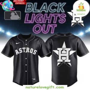 Houston Astros Black Lights Out Jersey Limited Edition Baseball