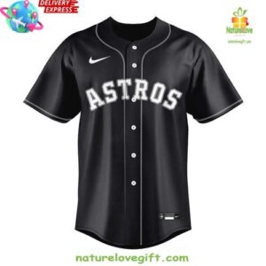 Houston Astros Black Lights Out Limited Edition Baseball Jersey InspirDG 2