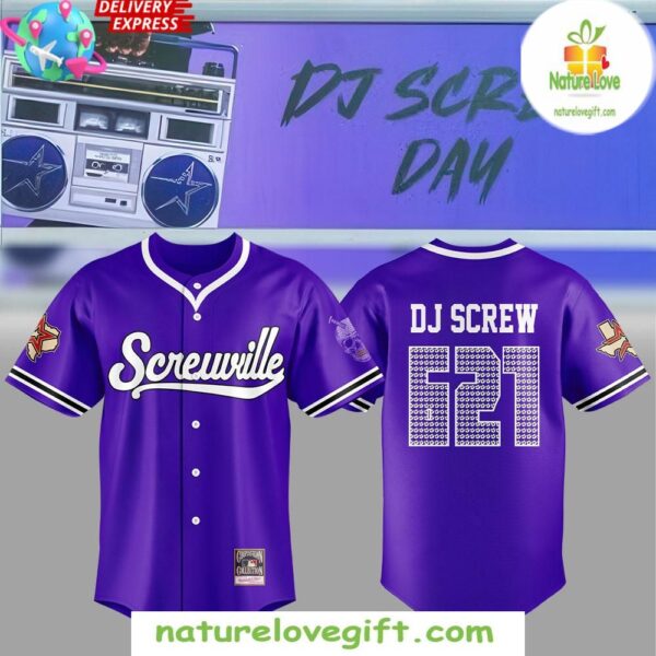 Houston Astros DJ Screw 621 Baseball Jersey