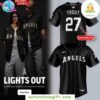 Los Angeles Angels Black Baseball Jersey Lights Out Special