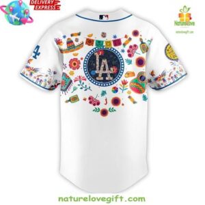 Los Angeles Dodgers National Hispanic Heritage Month 2025 Baseball Jersey InspirDG 3