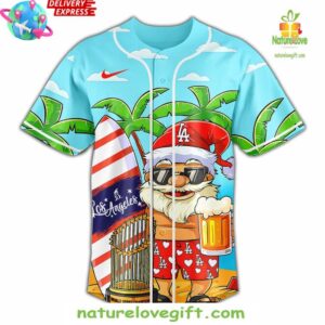 Los Angeles Dodgers x Christmas in July Limited Edition Jersey InspirDG 2