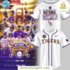 LSU Tigers 2025 National Champions Baseball Jersey White