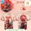 Mario Samurai Dodgers Baseball Jersey LA Dodgers Fan Apparel