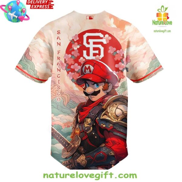 Mario Samurai San Francisco Giants Baseball Jersey MLB