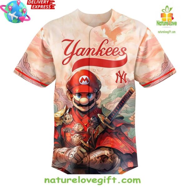 Mario Samurai Yankees Baseball Jersey New York Team Fan Apparel