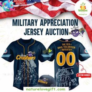 Military Appreciation Baseball Jersey Lake Erie Crushers