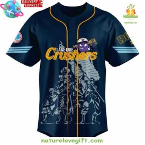 Lake Erie Crushers Military Appreciation Baseball Jersey InspirDG 2