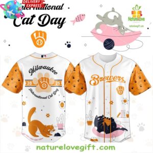 Milwaukee Brewers 2025 International Cat Day Baseball Jersey