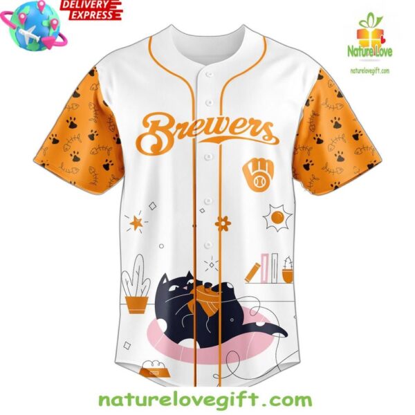 Milwaukee Brewers 2025 International Cat Day Baseball Jersey