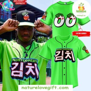 Montgomery Biscuits 2025 Kimchi Baseball Jersey Limited Edition