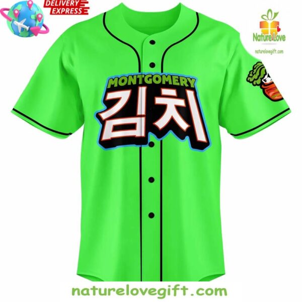 Montgomery Biscuits 2025 Kimchi Baseball Jersey Limited Edition