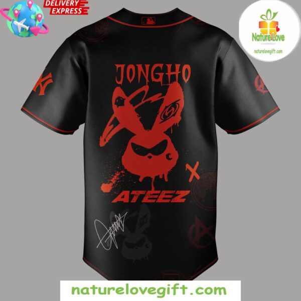 New York Yankees Jongho BTS ATEEZ 2025 Tour Jersey