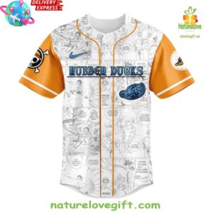 Akron RubberDucks x One Piece Night Game 2025 Baseball Jersey InspirDG 2