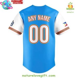 San Diego Padres Filipino Heritage Celebration Custom Baseball Jersey InspirDG 3