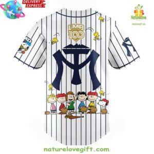 Sultanes Peanuts 100 Years LMB Special Baseball Jersey InspirDG 3
