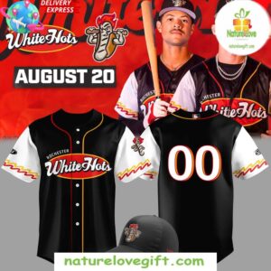 Rochester Red Wings White Hots Baseball Jersey August 20 Game