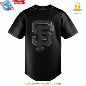 San Francisco Giants Shadow City Blackout Baseball Jersey InspirDG 3