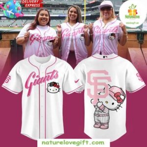 San Francisco Giants Hello Kitty Pink Jersey Game Day Limited Edition
