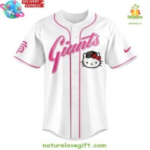 San Francisco Giants x Hello Kitty Pink Game Day Limited Jersey InspirDG 2