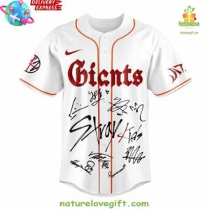 Stray Kids x San Francisco Giants Dominate World Tour Flame Edition Jersey InspirDG 2