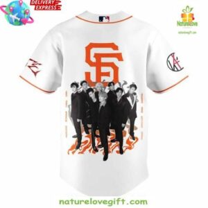 Stray Kids x San Francisco Giants Dominate World Tour Flame Edition Jersey InspirDG 3