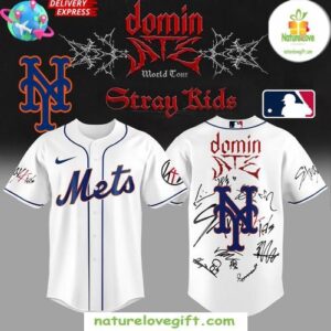 Stray Kids New York Mets World Tour Baseball Jersey