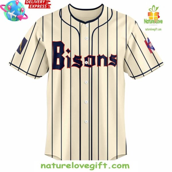 Vintage Buffalo Bisons Baseball Jersey for Movie Night Fans