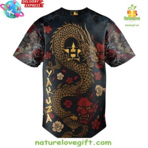 Yakuza x Houston Astros Limited Edition Baseball Jersey InspirDG 3