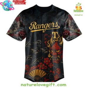 Yakuza x Texas Rangers Limited Edition Baseball Jersey InspirDG 2