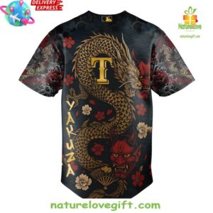 Yakuza x Texas Rangers Limited Edition Baseball Jersey InspirDG 3