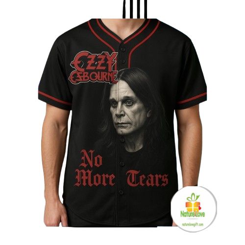 Ozzy Osbourne No More Tears Baseball Jersey Shirt