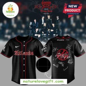 A.Braves Stray Kids Show Signature Baseball Jersey