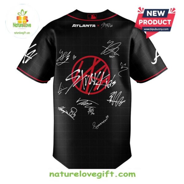 A.Braves Stray Kids Show Signature Baseball Jersey