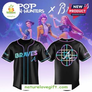 Atlanta Braves MLB KPop Demon Hunters Baseball Jersey