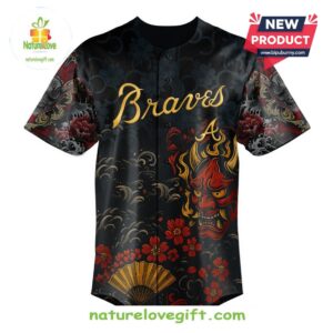 Atlanta Braves MLB x Yakuza Bloodline Baseball Jersey 2