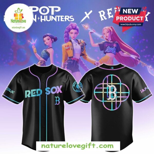 Boston Red Sox MLB KPop Demon Hunters Baseball Jersey