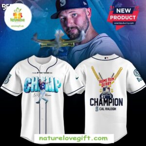 Cal Raleigh Seattle Mariners Home Run Derby Signatures Jersey
